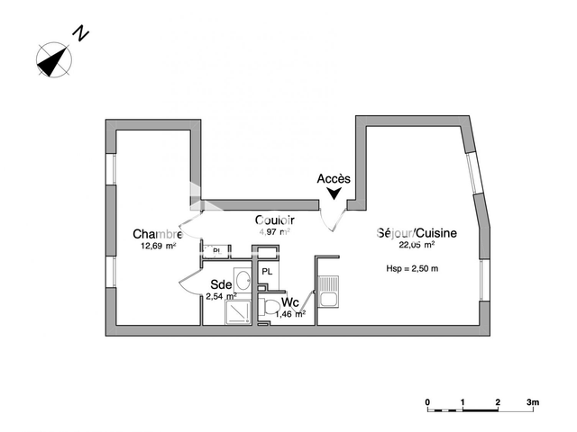 Appartement 2 pièces (43.71 m²) à louer - Narbonne (11100)