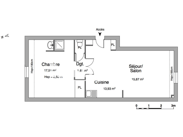 Appartement meublé 2 pièces (48.92 m²) à louer - Carcassonne (11000)
