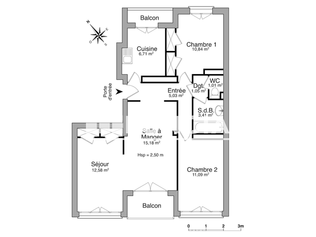 Appartement 4 pièces (66.9 m²) à louer - Marseille 9ᵉ (13009)