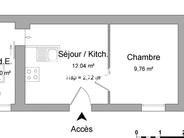 Appartement 2 pièces (26.2 m²) à louer - Beziers (34500)