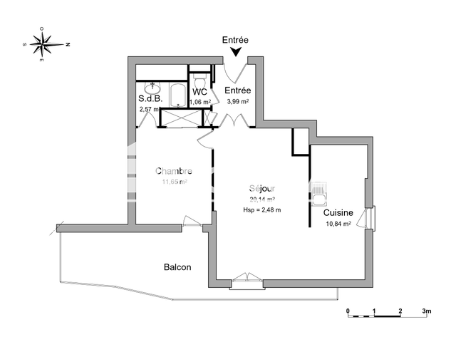 Appartement 2 pièces (50.25 m²) à louer - Marseille 9ᵉ (13009)