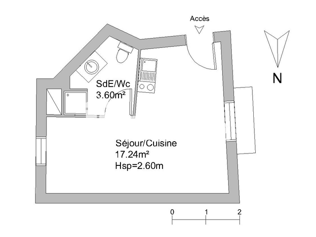 Studio (20.84 m²) à louer - Beziers (34500)