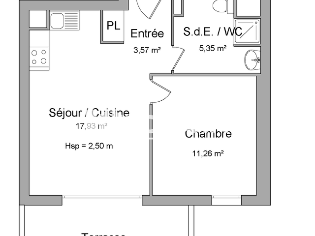 Appartement 2 pièces (38.11 m²) à louer - Marseille 13ᵉ (13013)