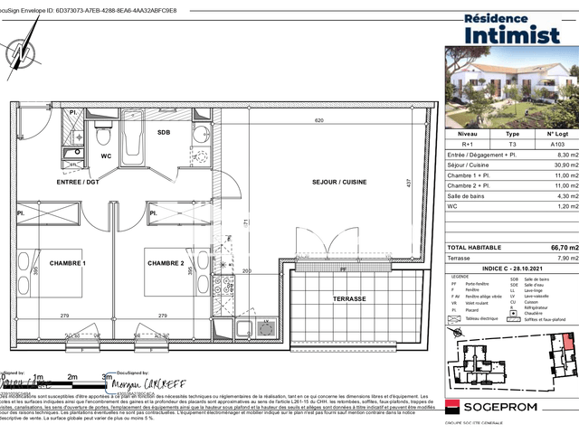 Appartement 3 pièces (66.7 m²) à louer - L Union (31240)
