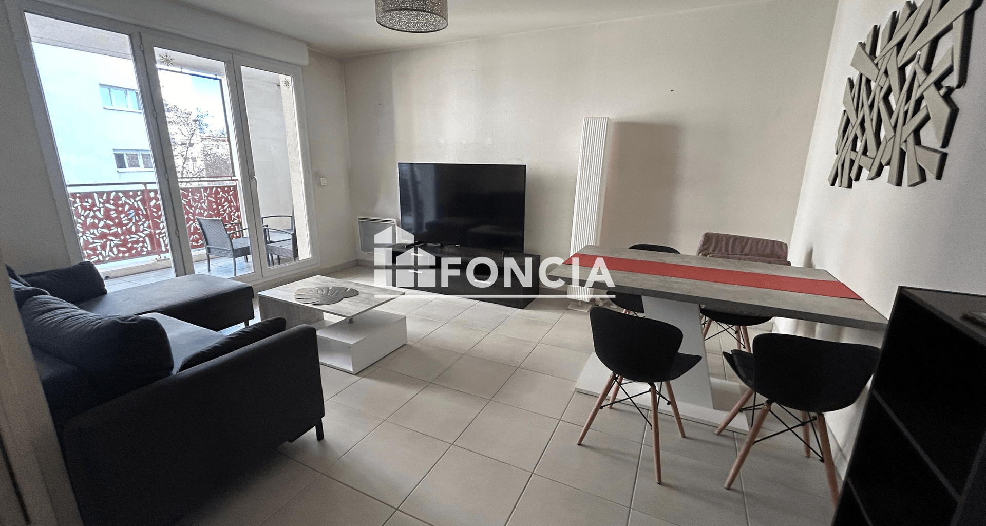 Appartement meublé 3 pièces (62.5 m²) à louer - Lyon 7ᵉ (69007)