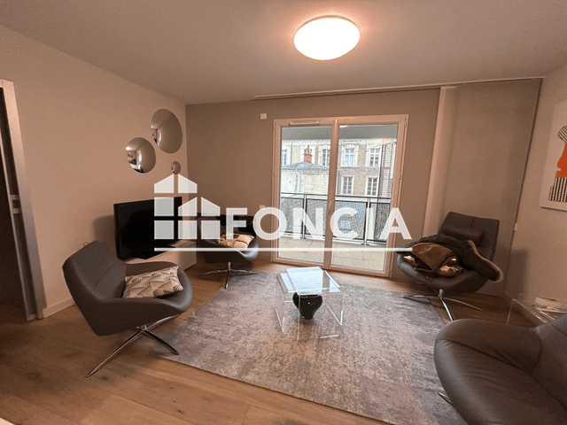 Appartement meublé 3 pièces (62 m²) à louer - Angers (49100)