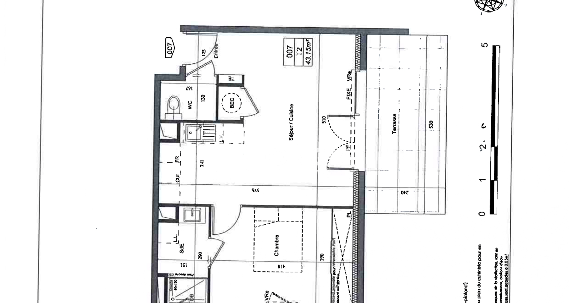 Appartement 2 pièces (43.15 m²) à louer - Monteux (84170)