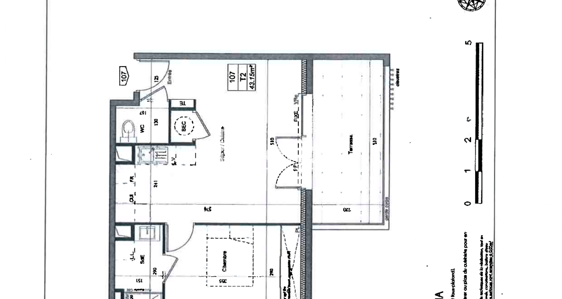 Appartement 2 pièces (43.18 m²) à louer - Monteux (84170)