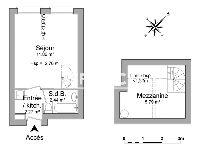 Studio (22.36 m²) à louer - Grenoble (38000)