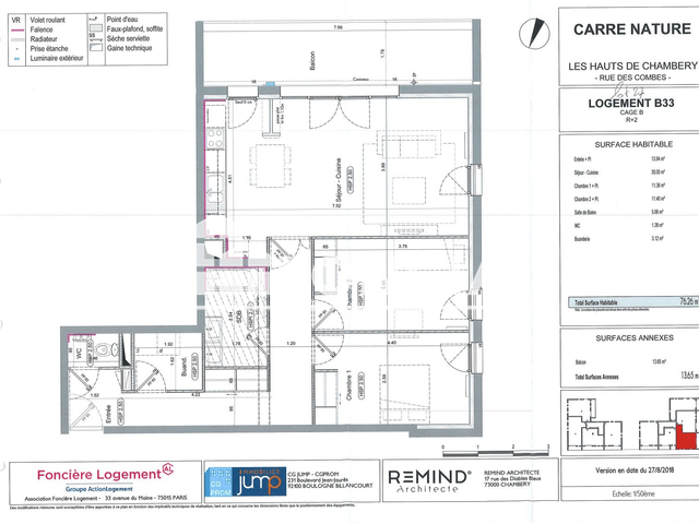 Appartement 3 pièces (76.26 m²) à louer - Chambery (73000)