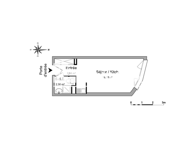 Studio (21.04 m²) à louer - Grenoble (38000)