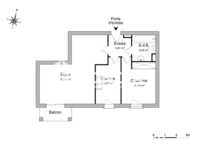 Appartement 2 pièces (52.63 m²) à louer - Villefontaine (38090)