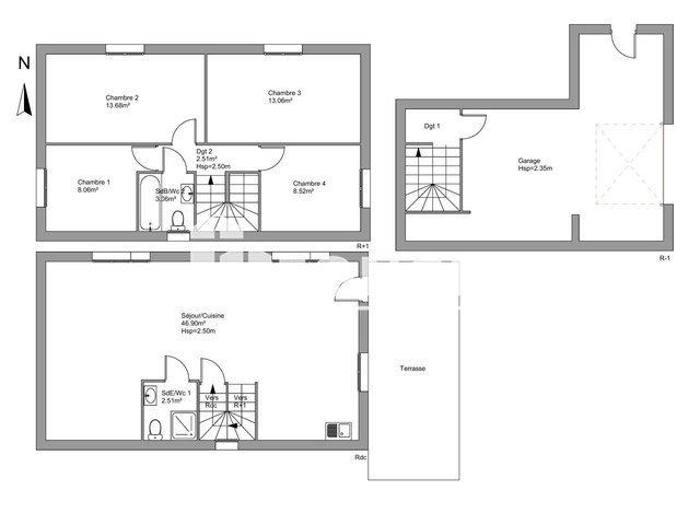 Maison 5 pièces (98.3 m²) à louer - La Buisse (38500)