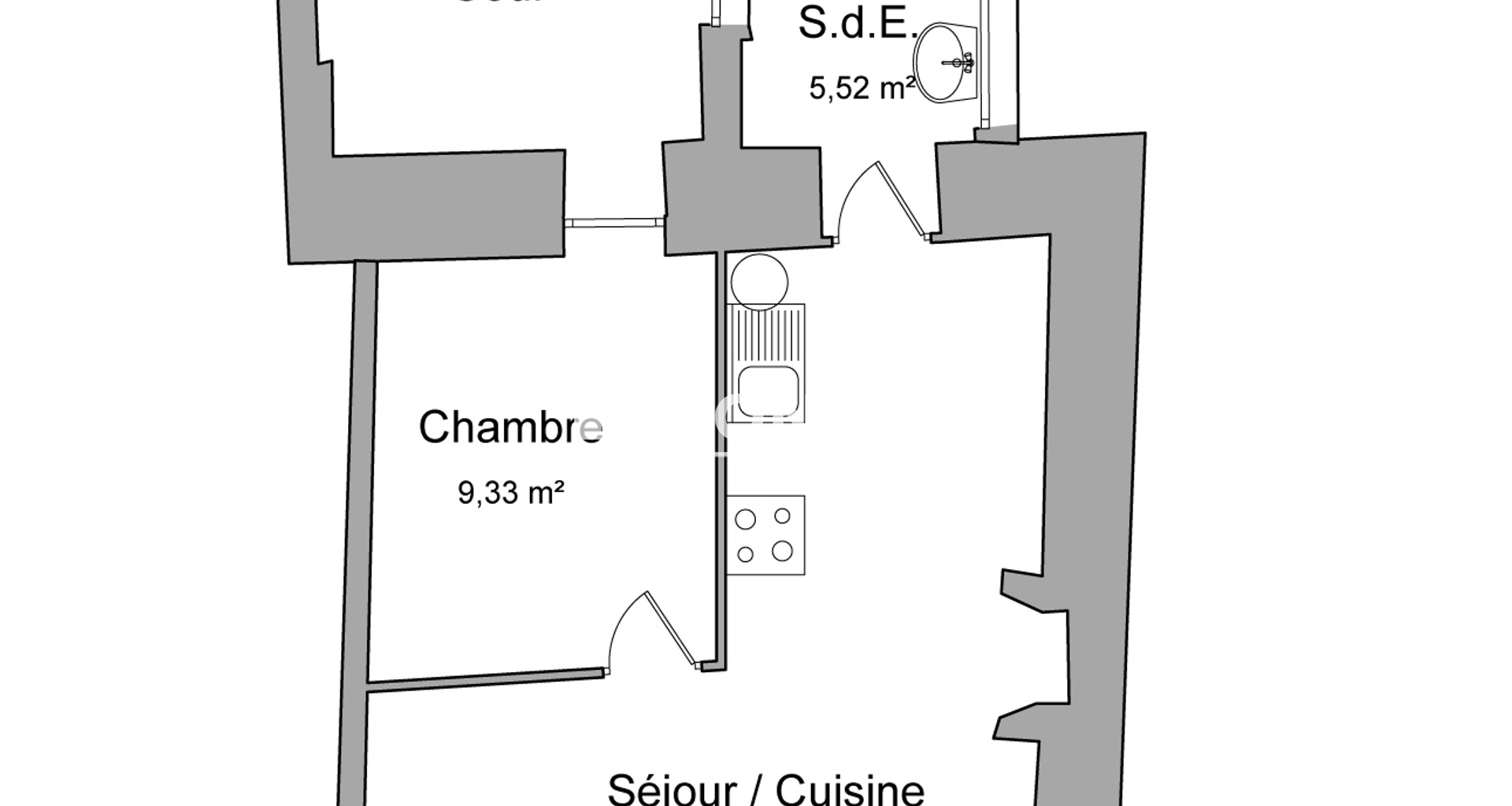 Appartement 2 pièces (39.93 m²) à louer - Grenoble (38000)