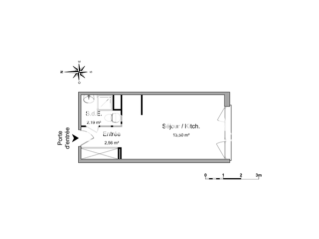 Studio (18.25 m²) à louer - Grenoble (38000)