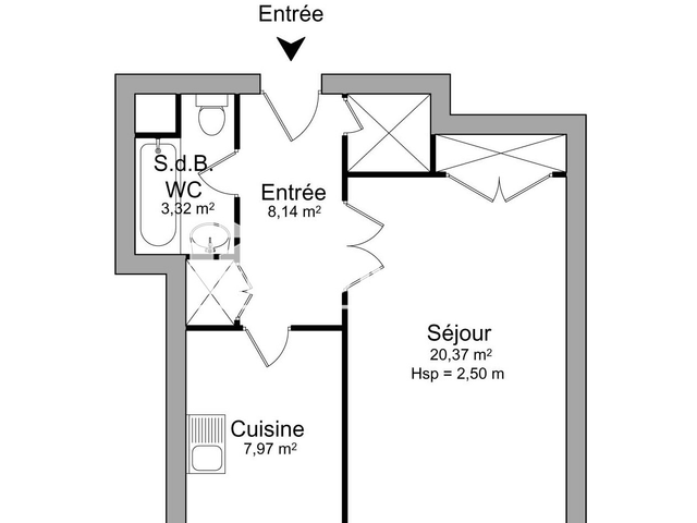 Studio (39.8 m²) à louer - Grenoble (38100)
