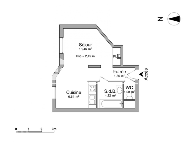 Studio (30.4 m²) à louer - Chambery (73000)