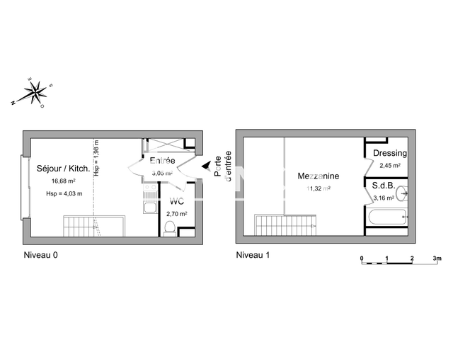 Appartement 2 pièces (39.36 m²) à louer - Grenoble (38000)