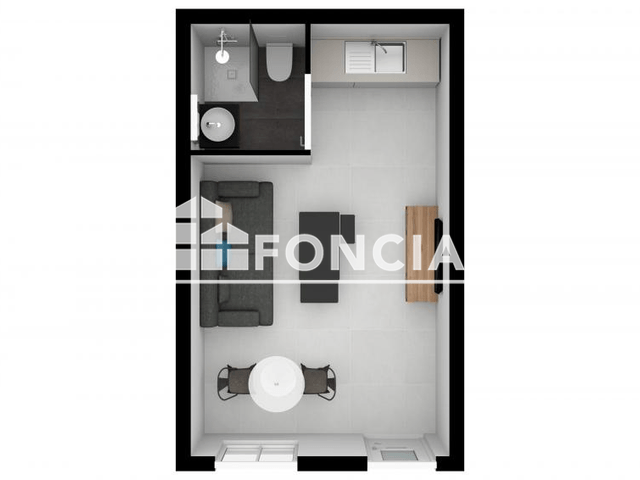 Studio (22.07 m²) à louer - Saint Martin D'heres (38400)