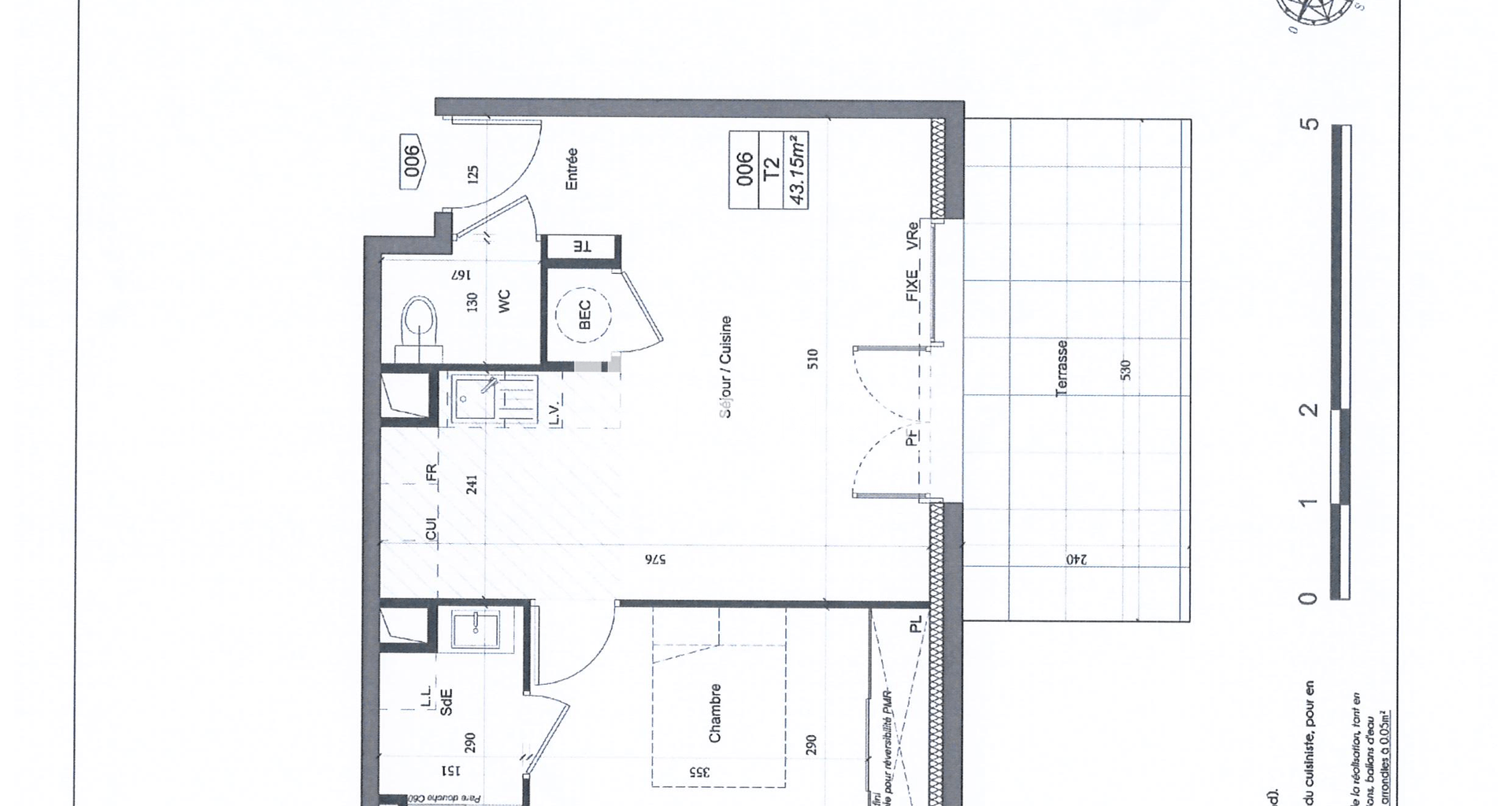 Appartement 2 pièces (43.15 m²) à louer - Monteux (84170)