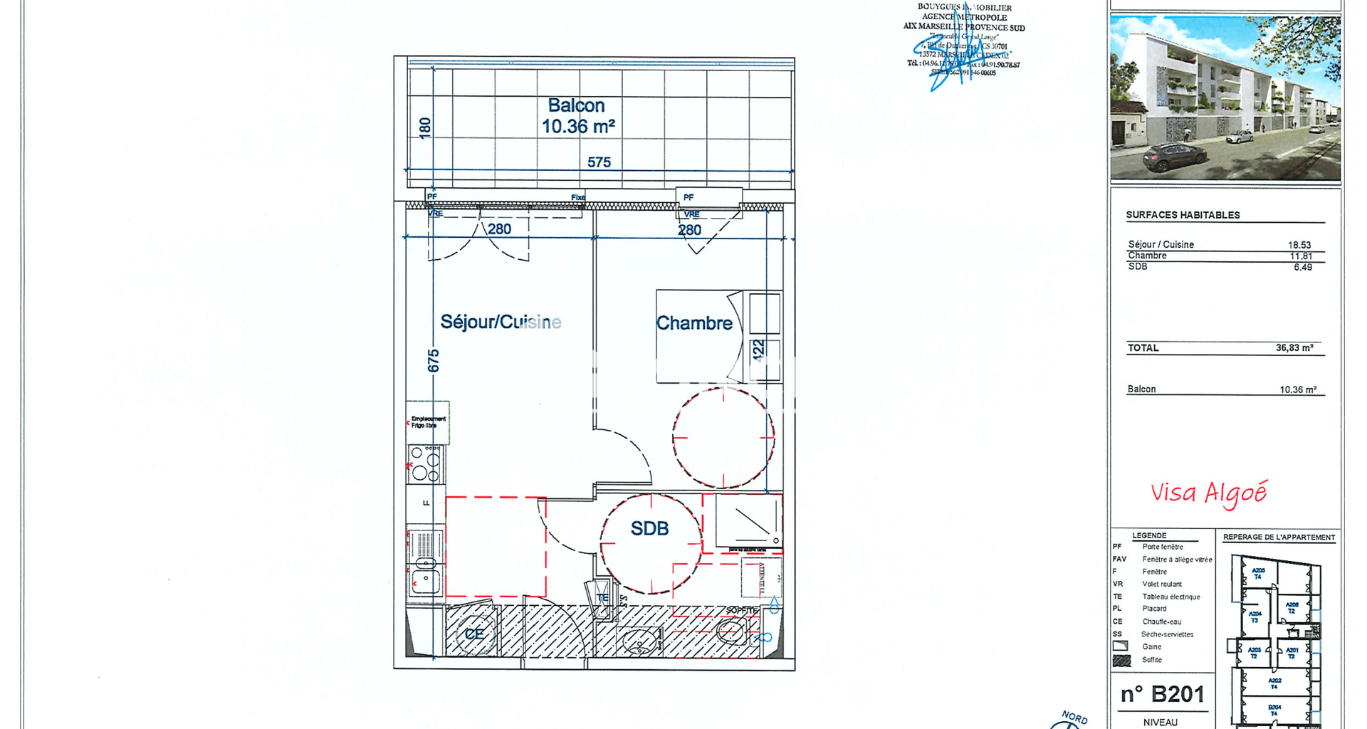 Appartement 2 pièces (36.81 m²) à louer - Avignon (84000)