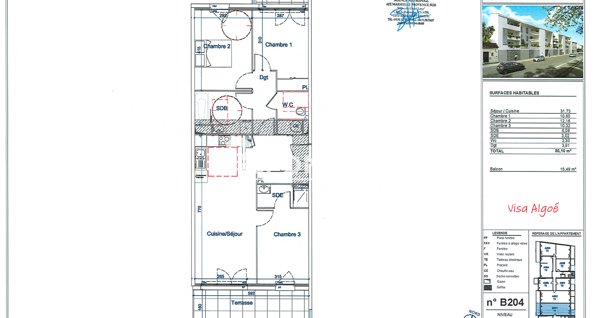 Appartement 4 pièces (80.1 m²) à louer - Avignon (84000)