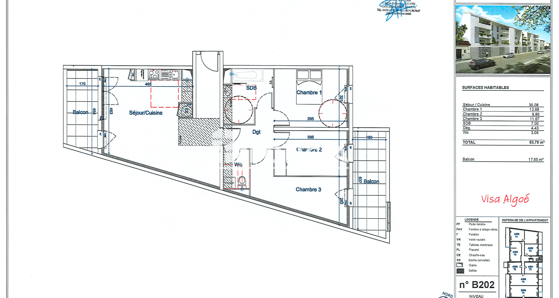 Appartement 4 pièces (83.78 m²) à louer - Avignon (84000)