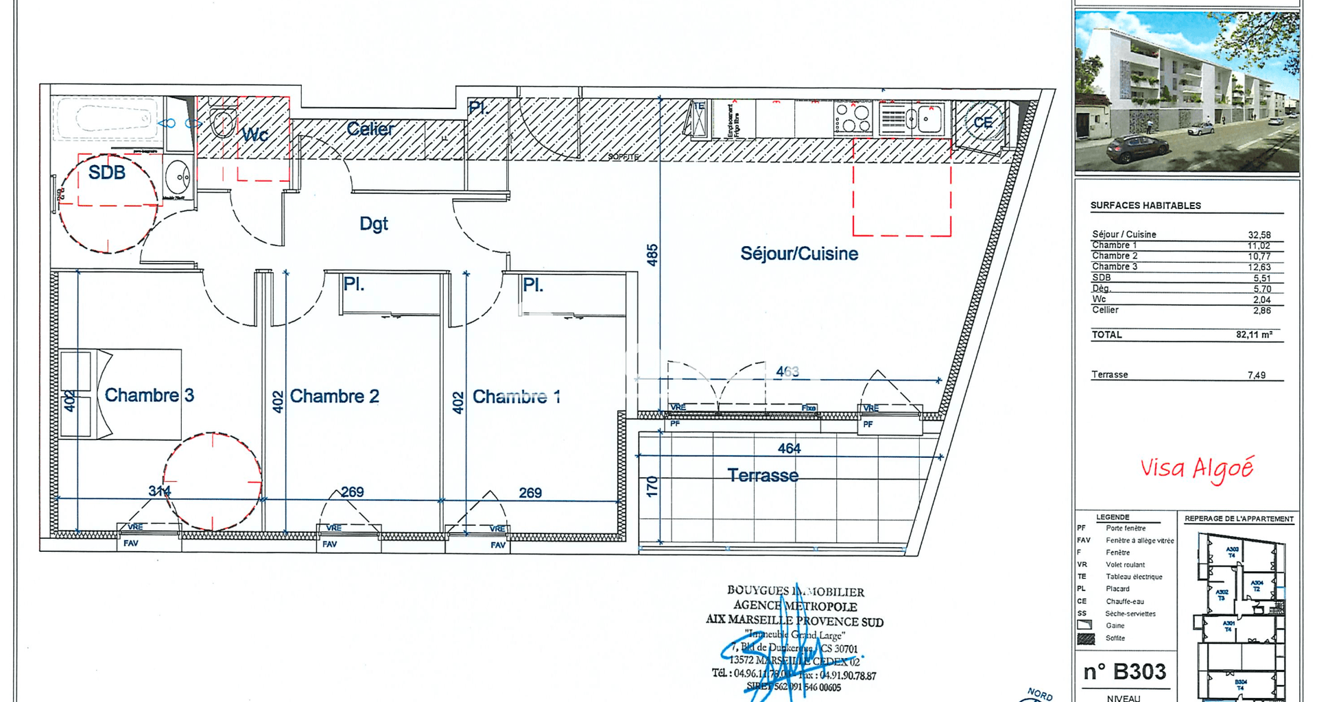 Appartement 4 pièces (82.11 m²) à louer - Avignon (84000)