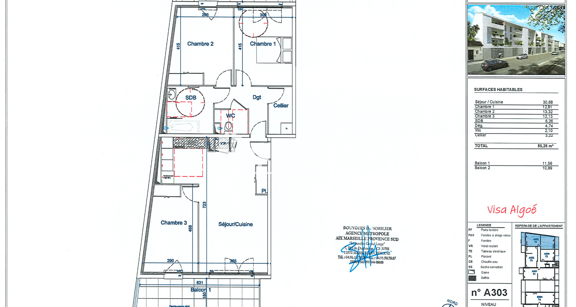 Appartement 4 pièces (85.26 m²) à louer - Avignon (84000)