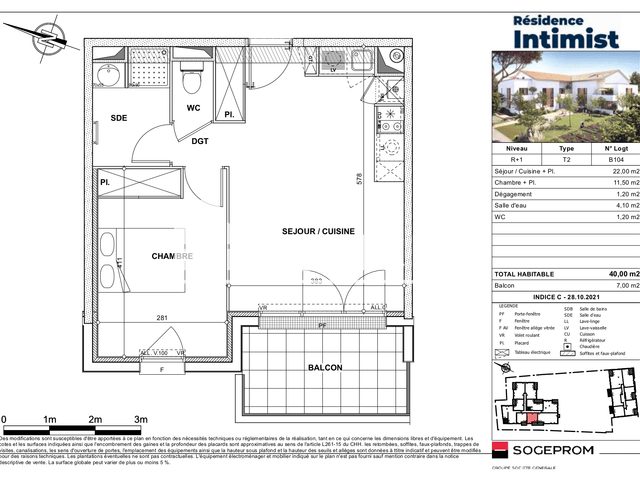Appartement 2 pièces (40 m²) à louer - L'union (31240)