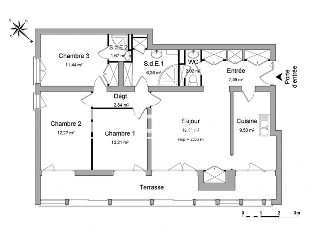 Appartement 4 pièces (83.51 m²) à louer - La Roche Sur Yon (85000)