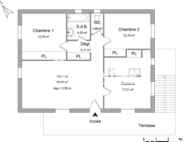 Maison 4 pièces (80.23 m²) à louer - Draguignan (83300)