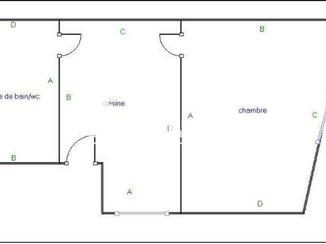 Studio meublé (24.31 m²) à louer - Grenoble (38000)