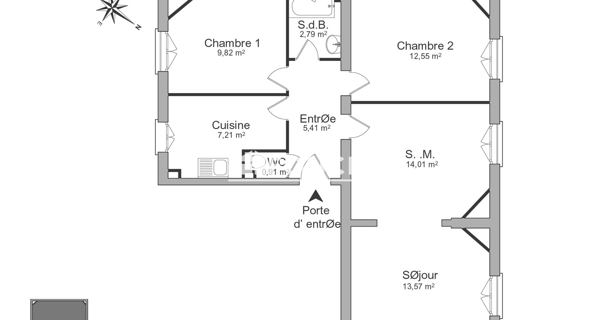 Appartement 3 pièces (66.27 m²) à louer - Nogent-sur-marne (94130)