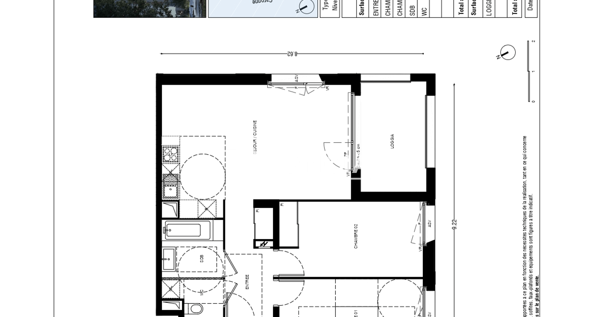 Appartement 3 pièces (62 m²) à louer - Toulouse 4ᵉ (31400)