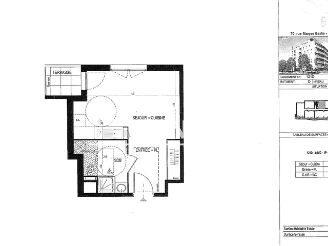Studio (27.76 m²) à louer - Lyon 8ᵉ (69008)