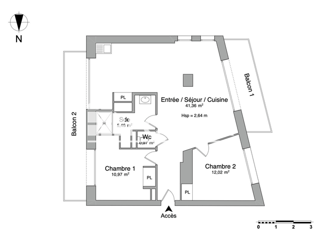 Appartement 3 pièces (70.78 m²) à louer - Vif (38450)