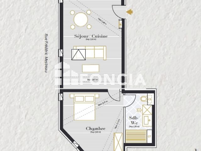 Appartement 2 pièces (45 m²) à louer - Saintes (17100)
