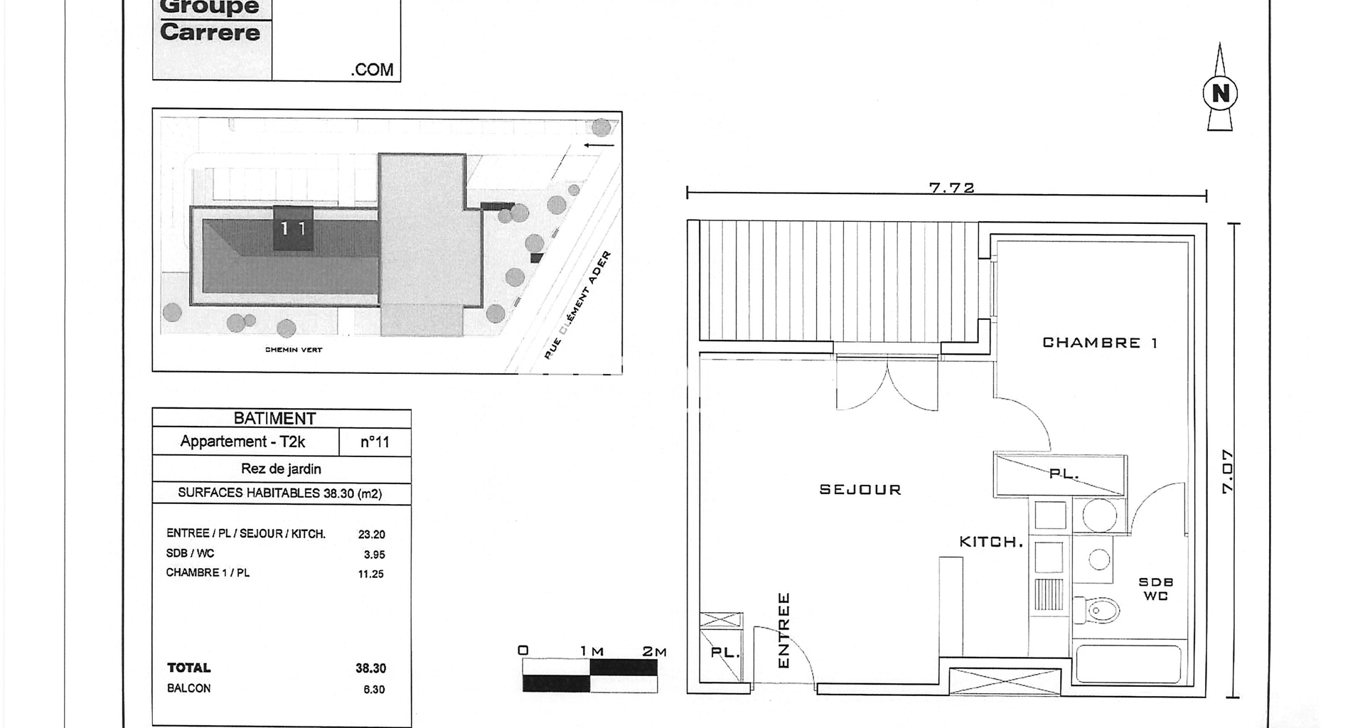 Appartement 2 pièces (39.56 m²) à louer - Beaumont (63110)