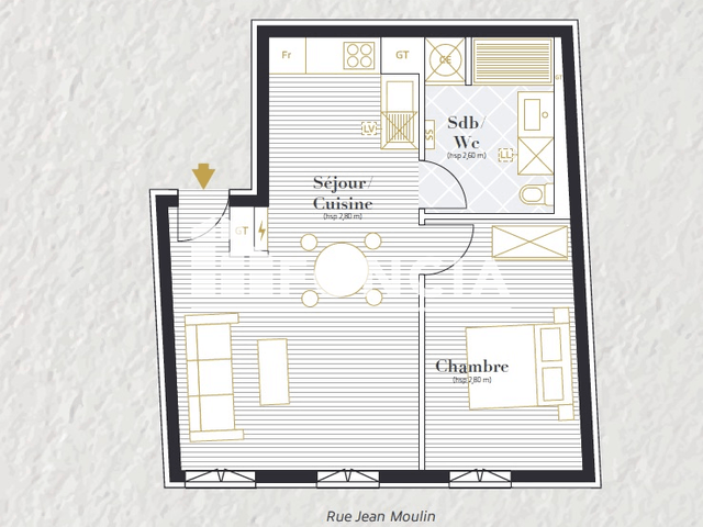 Appartement 2 pièces (41 m²) à louer - Saintes (17100)