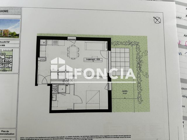 Appartement 2 pièces (46.28 m²) à louer - Armentieres (59280)