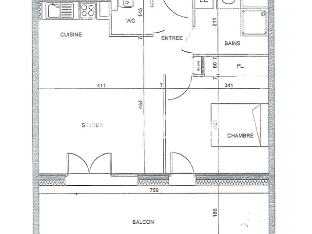 Appartement 2 pièces (43.18 m²) à louer - Thonon-les-bains (74200)