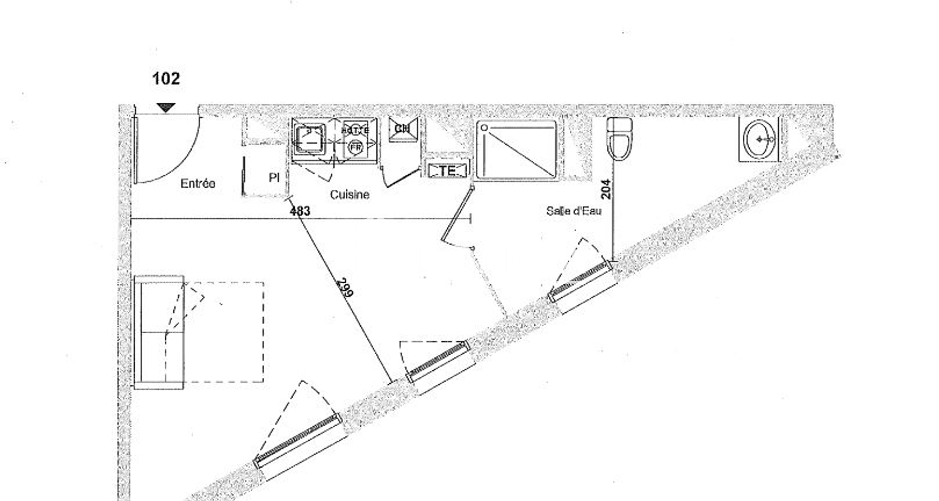Studio (29 m²) à louer - Chennevières-sur-marne (94430)