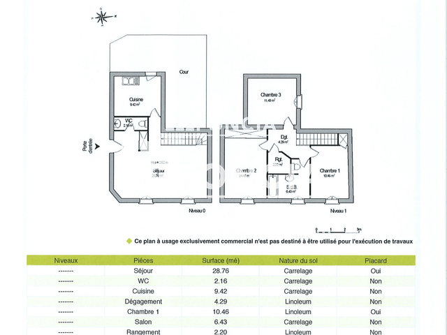 Maison 4 pièces (89.7 m²) à louer - Rochefort Sur Mer (17300)