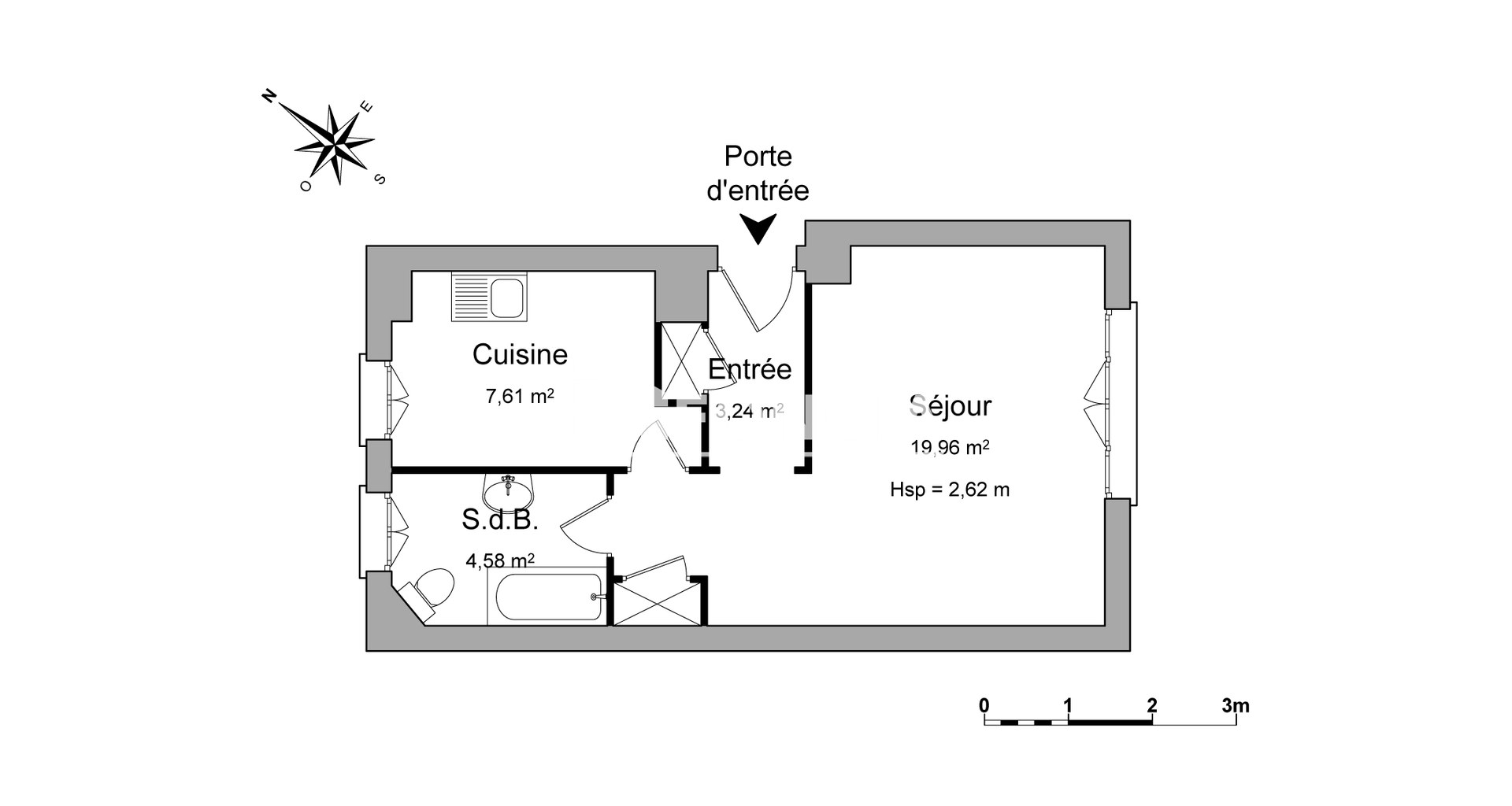 Studio (35.39 m²) à louer - Valence (26000)