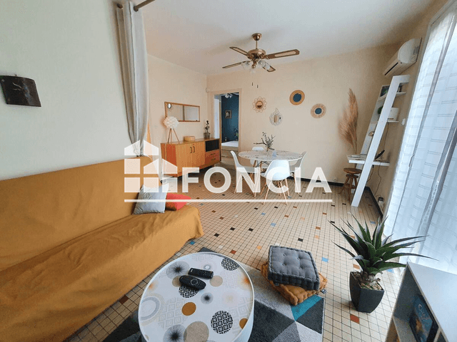 Appartement meublé 2 pièces (36.7 m²) à louer - St Cyprien Plage (66750)