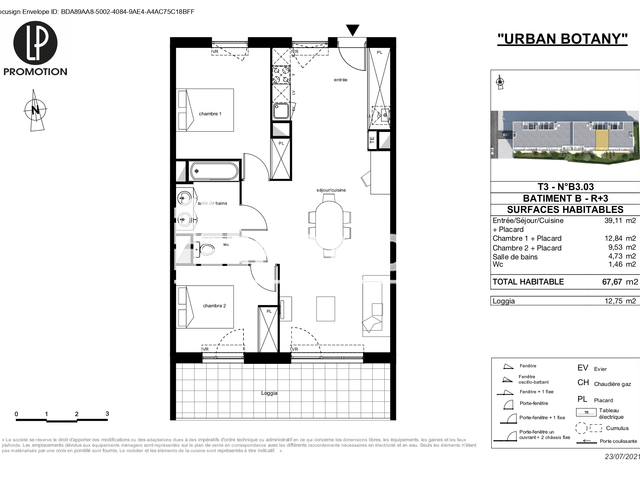 Appartement 3 pièces (67.67 m²) à louer - Toulouse 2ᵉ (31200)