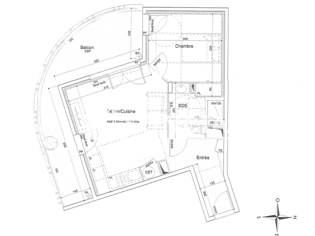 Appartement 2 pièces (44.61 m²) à louer - Toulon (83000)