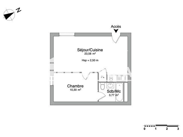 Appartement 2 pièces (37.65 m²) à louer - Saintes (17100)