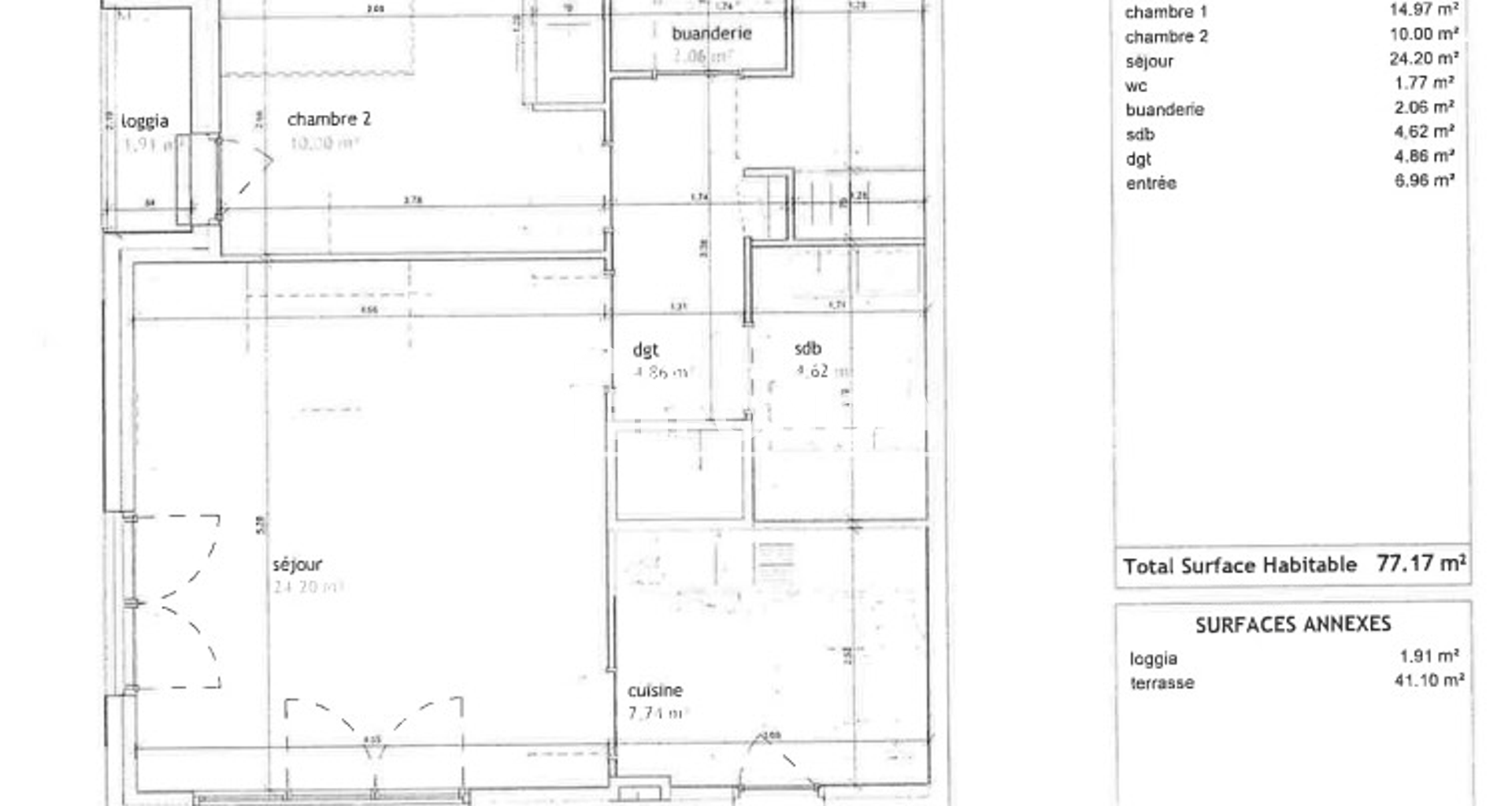 Appartement 3 pièces (77.18 m²) à louer - Les Pavillons-sous-bois (93320)